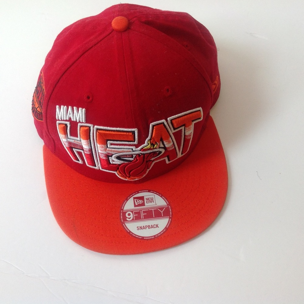 Miami Heat Cap Red Orange SnapBack 9FIFTY New Era